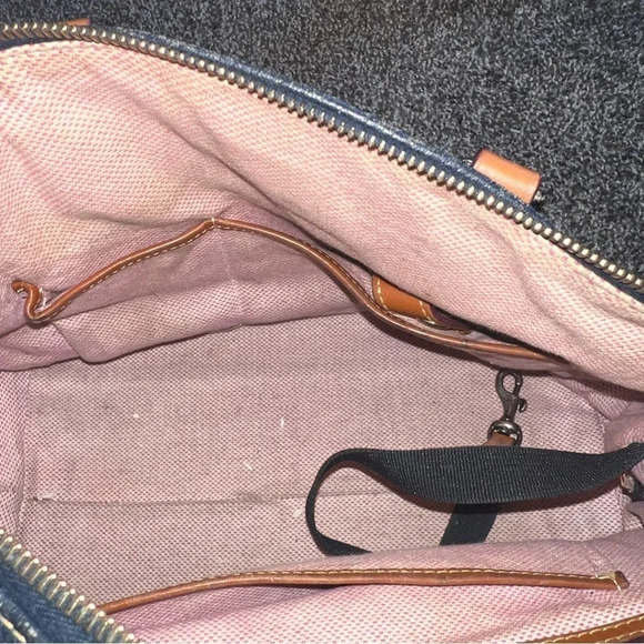 Vintage Dooney & Bourke Black Pebbled Grain Leather Hand Bag ❤️ - Picture 8 of 15